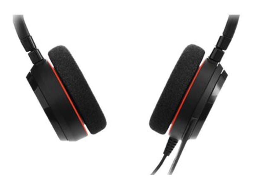 Jabra Evolve 20 MS Headset USB Skype for Buisness Stereo Svart