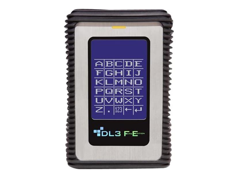Datalocker DL3 FE  PIN & Two Pass 256-bit AES Crypt with 2 Factor RFID Sølv