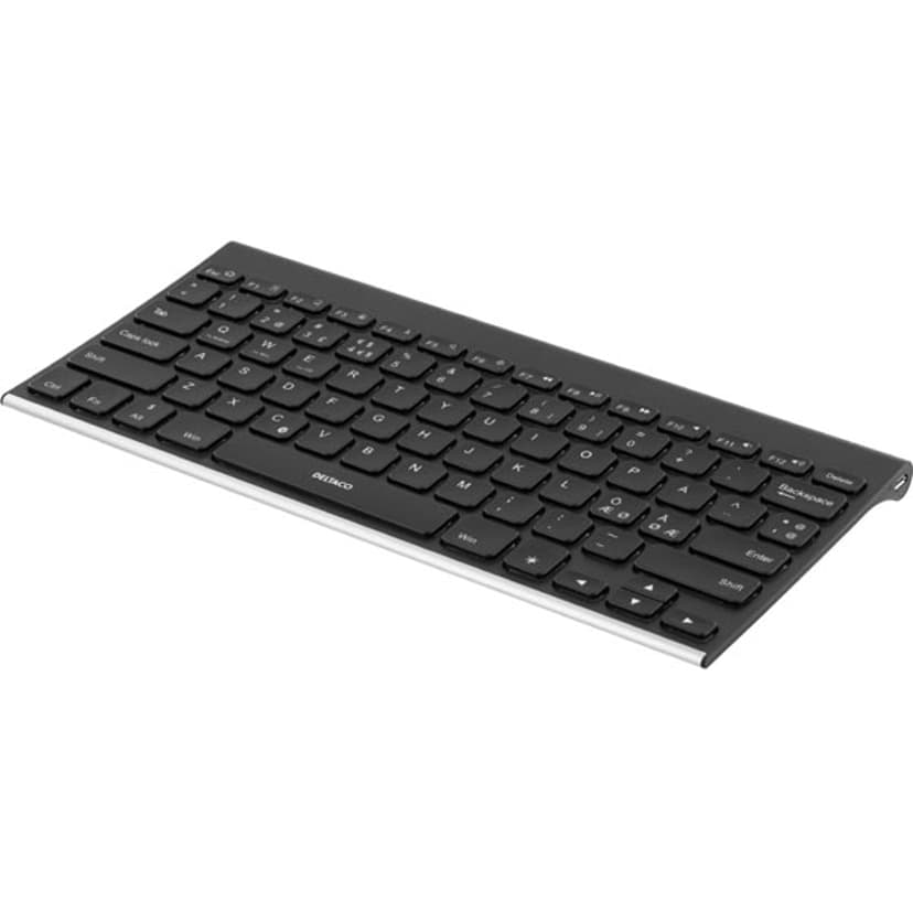 Deltaco TB-630 Mini Trådlös Nordisk Svart Tangentbord