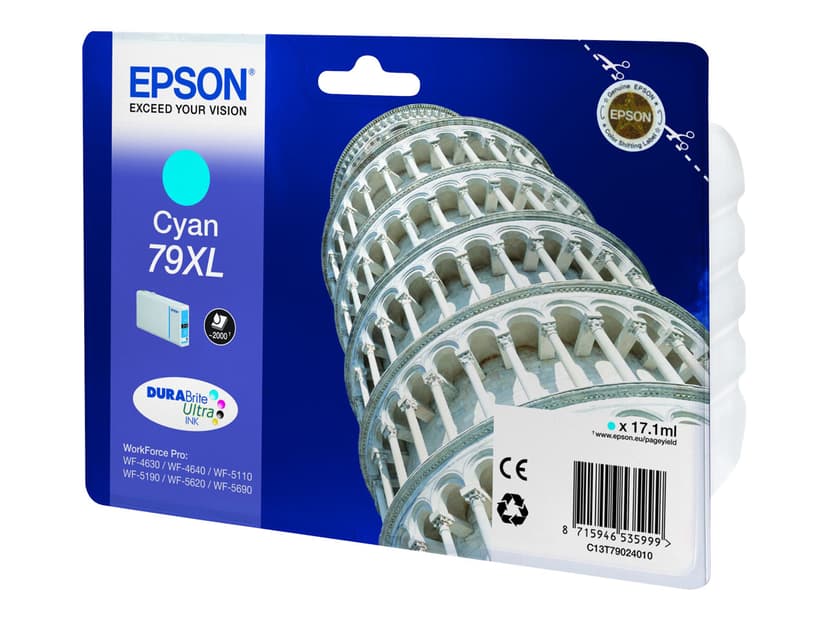 Epson Bläck Cyan 2K 79XL - WF-4630DWF