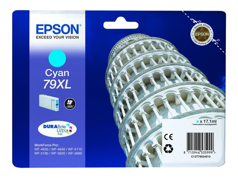 Epson Bläck Cyan 2K 79XL - WF-4630DWF