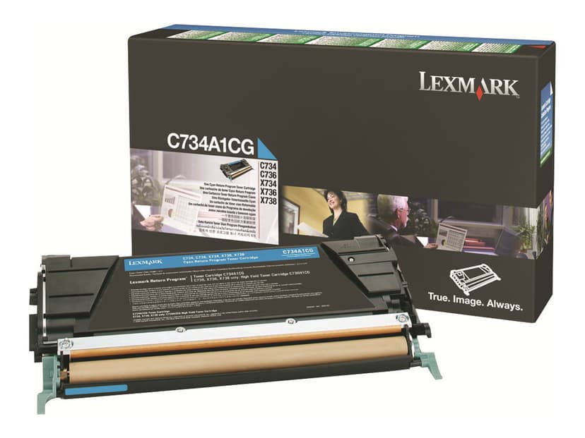 Lexmark Toner Cyan 6k - C73X X73X Return