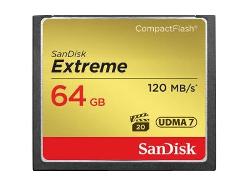 SanDisk Extreme 64GB CompactFlash-kortti