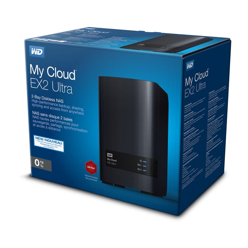 WD My Cloud EX2 Ultra 4TB 2Bay NAS 4TB Personlig molnlagringsenhet