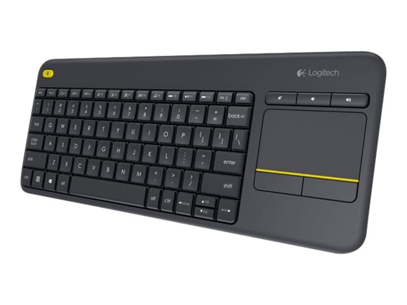 Logitech Wireless Touch Keyboard K400 Plus Trådløs UK Sort (920-007143) | Dustinhome.dk