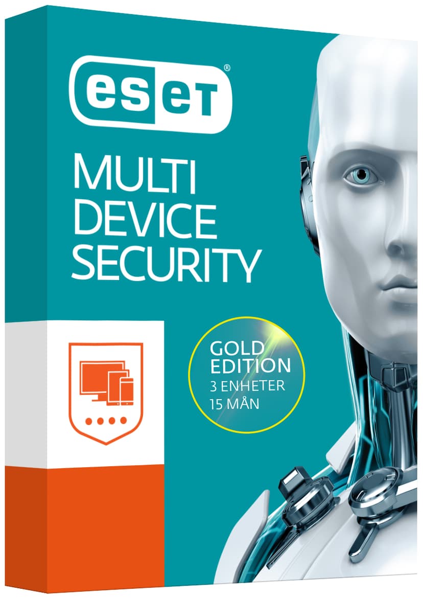 ESET Multi-Device Gold Edition 15  kk, 3 laitetta, pohjoismainen ESD