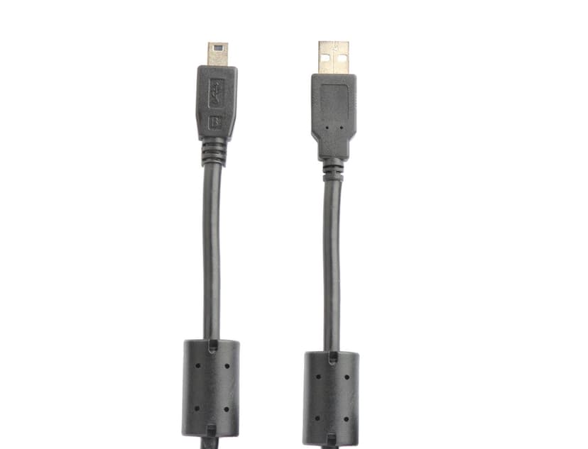 Prokord USB-kaapeli 5m 4 nastan USB- A Uros 4 pin mini-USB Type B Uros