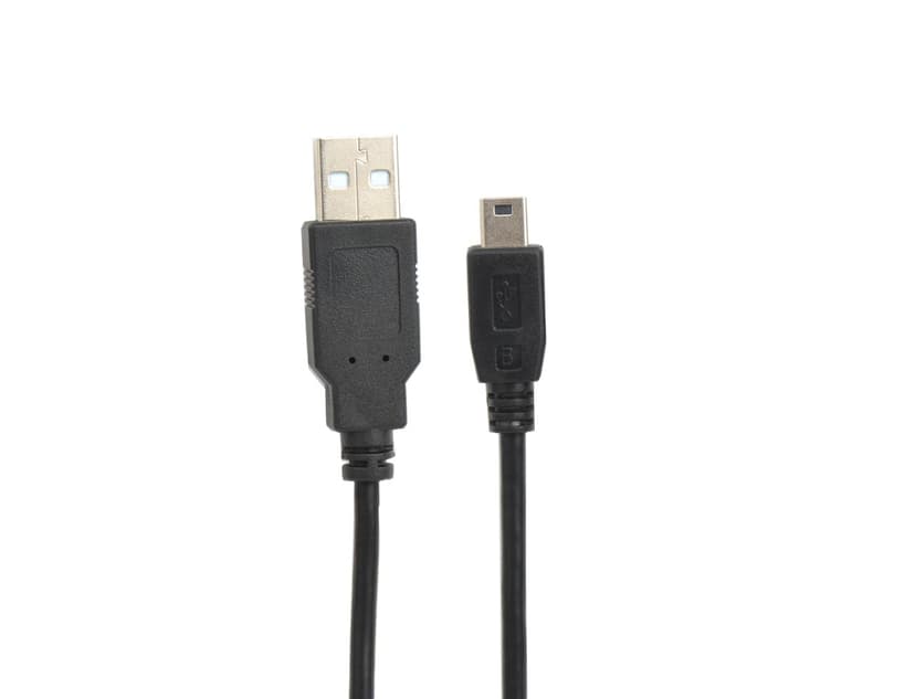 Prokord USB-kaapeli 1m USB A Mini-USB B Musta