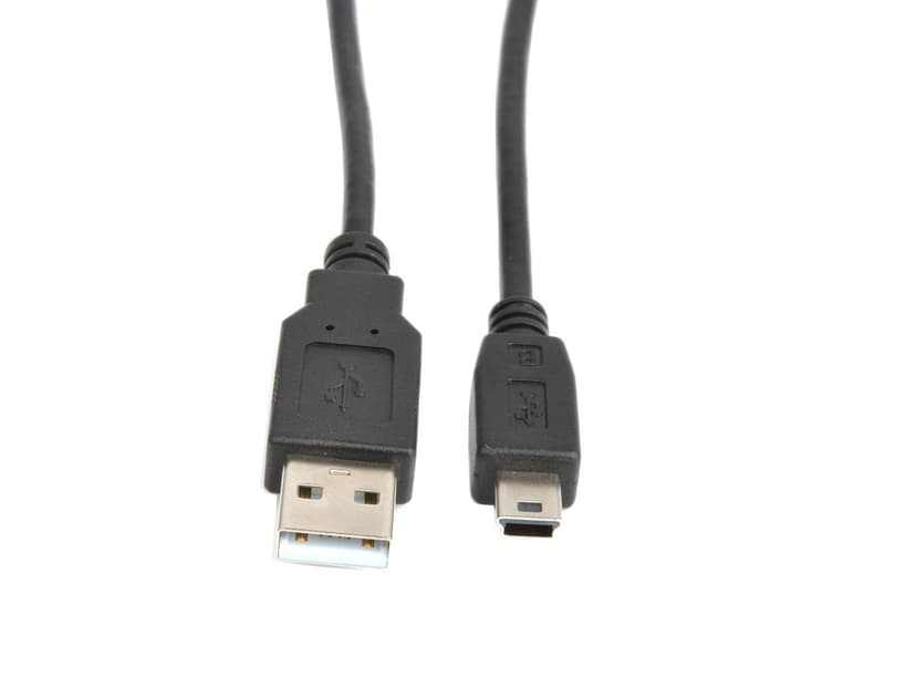 Prokord USB-kaapeli 1m 4 nastan USB- A Uros 4 pin mini-USB Type B Uros