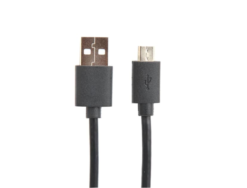 Prokord USB-kaapeli 0.5m USB A Micro-USB B Musta