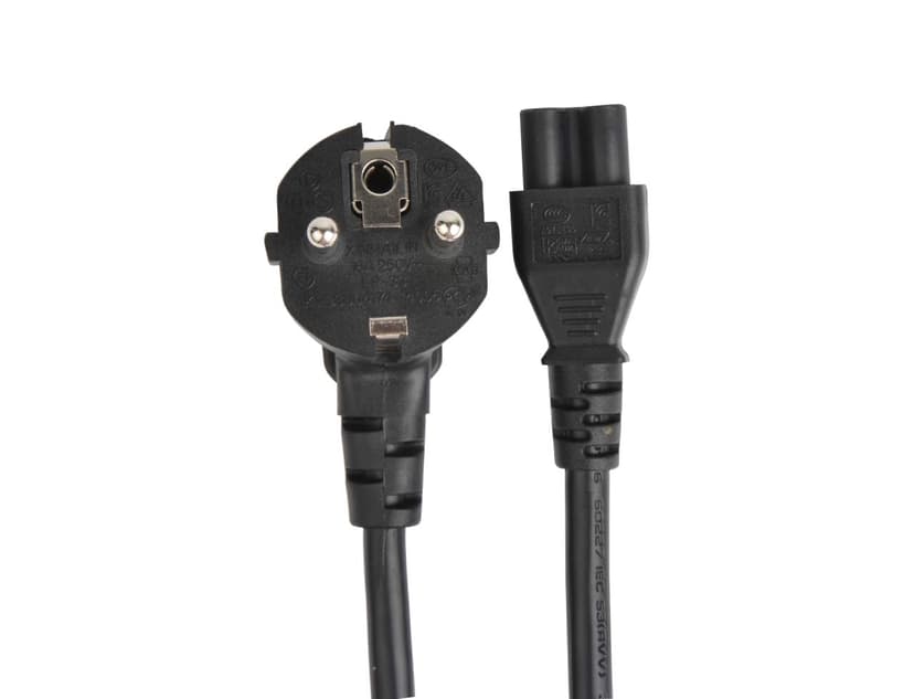 Prokord Power cable 1m Voeding CEE 7/7 Male Voeding IEC 60320 C5