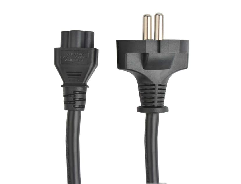 Prokord Strømkabel 1m CEE 7/7 strøm Hann Strøm IEC 60320 C5