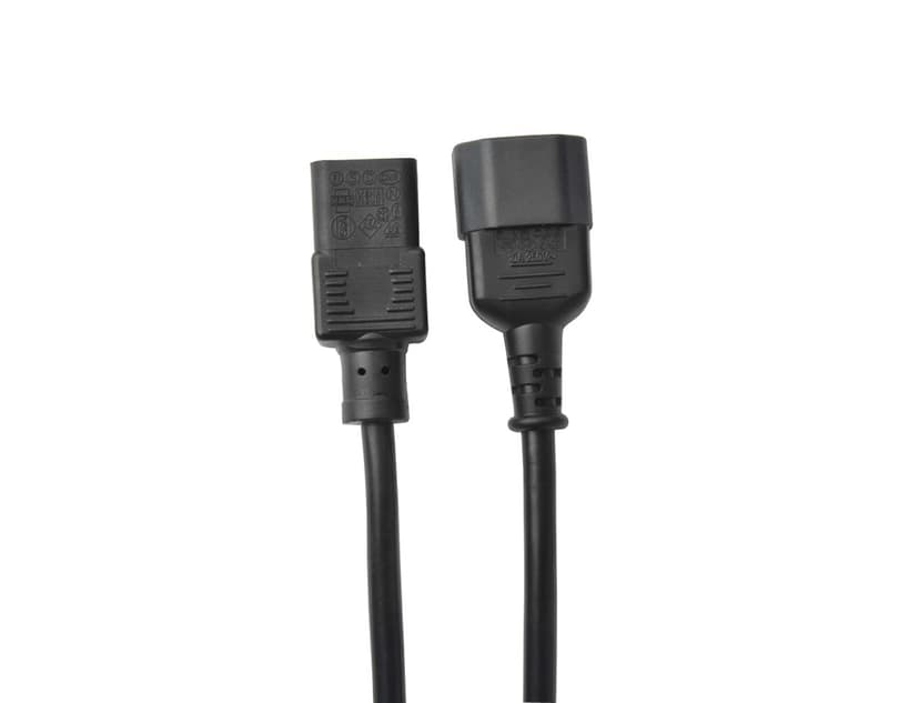 Prokord Power cable 1.8m IEC 60320 C14 -virtaliitin Power IEC 60320 C13