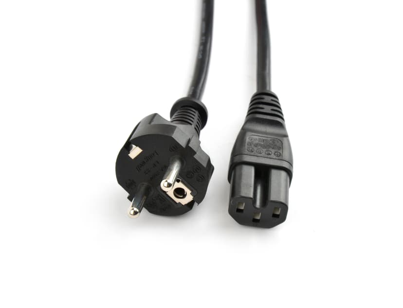 Prokord Virtajohto 2m Power CEE 7/7 Uros Power IEC 60320 C13, Power IEC 60320 C15