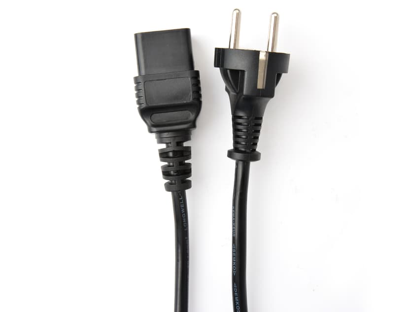 Prokord Strömkabel 2m Ström CEE 7/7 Hane Ström IEC 60320 C19