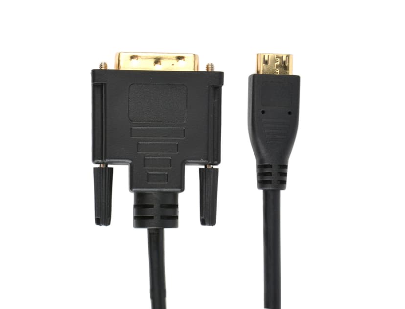 Prokord HDMI 1.4-kabel 1m HDMI Mini Hane DVI-D Dual Link Hane