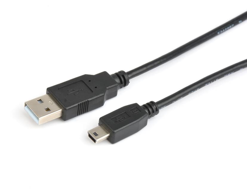 Prokord USB-kabel 5m 4-pins USB type A Hann 4 pin mini-USB Type B Hann