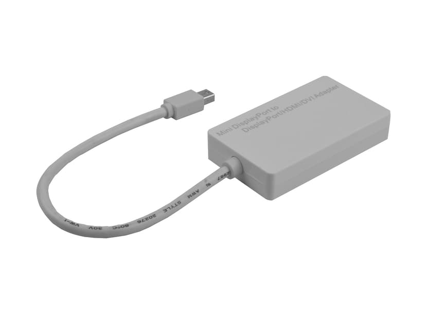 Prokord Videoliitin DisplayPort Mini Uros DisplayPort, DVI-D, HDMI Naaras Valkoinen