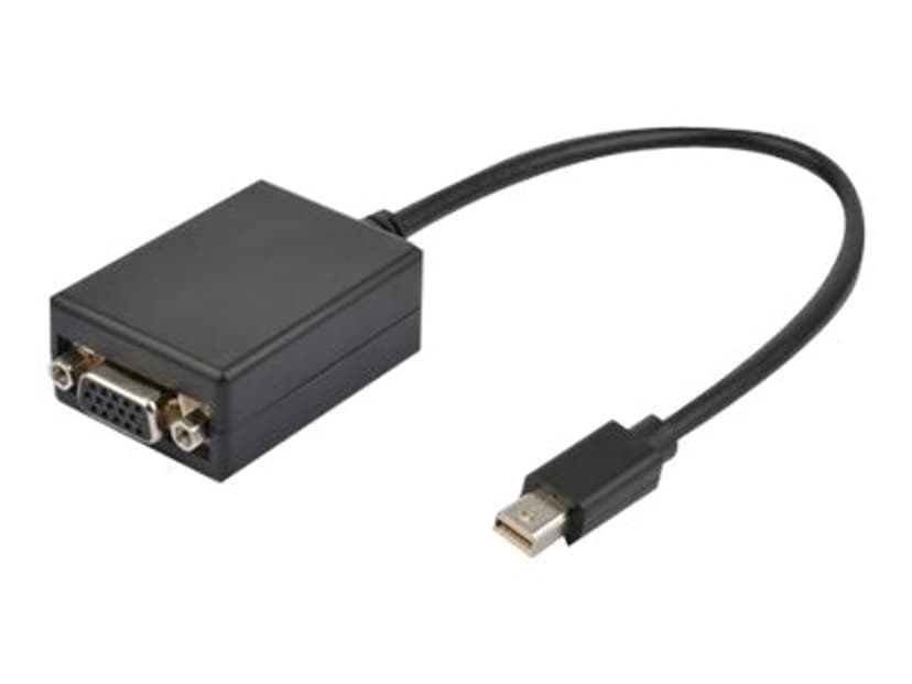 Prokord Näyttösovitin Mini DisplayPort VGA (D-Sub) Musta