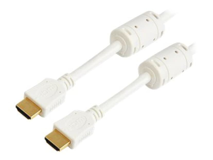 Prokord HDMI 1.4-kaapeli 1m HDMI-tyyppi A (vakio) HDMI-tyyppi A (vakio) Valkoinen