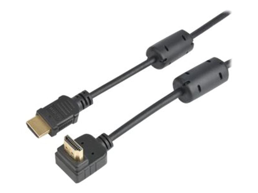 Prokord HDMI 1.4-kaapeli 2m HDMI-tyyppi A (vakio) HDMI-tyyppi A (vakio) Musta