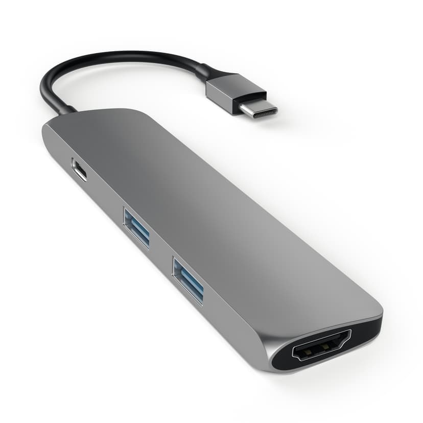 Satechi USB-C MultiPorts-adapter - Space Grey USB-C Minidock