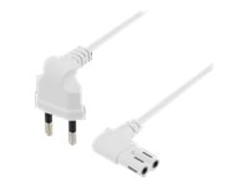 Deltaco Strömkabel 3m Eurokontakt (ström CEE 7/16) Hane Ström IEC 60320 C7
