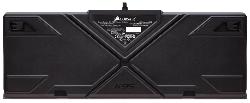 Corsair Gaming K95 RGB Platinum Kabling Nordisk Tastatur
