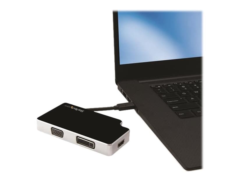 Startech Travel A/V Adapter: 3:1 USB-C to VGA DVI or HDMI