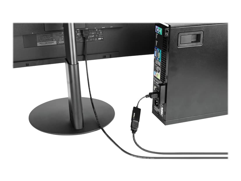 Startech Displayport To HDMI Adapter 0.215m DisplayPort HDMI Musta