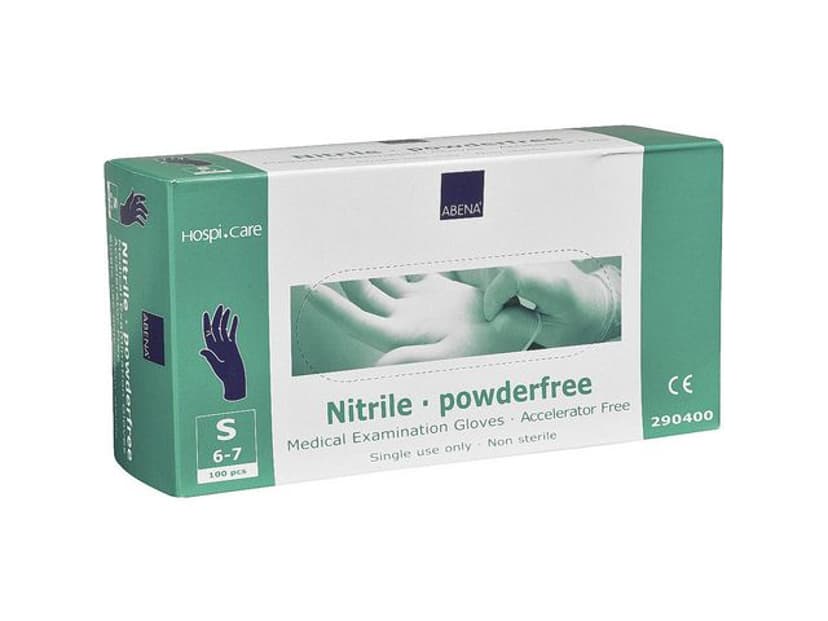 Abena Nitril Glove Powder Free Small Blue 100pcs