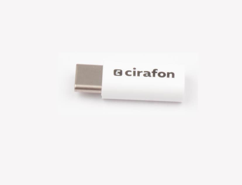 Cirafon USB-C To Micro Adapter True white