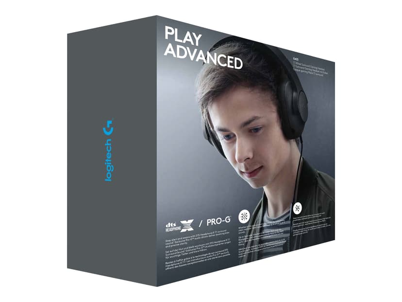 Logitech Gaming Headset G433 Headset Surround-ljud Svart