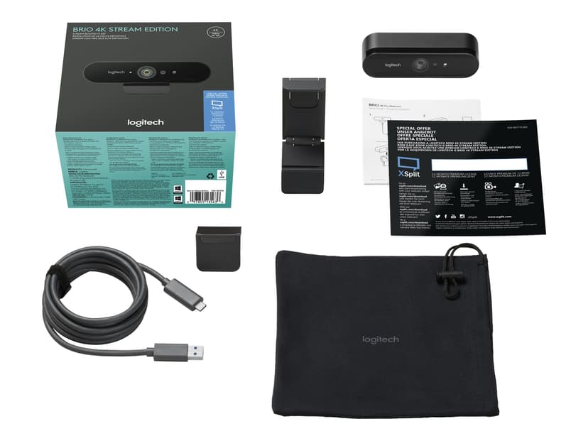 Logitech BRIO STREAM USB Direktestrømningskamera Svart