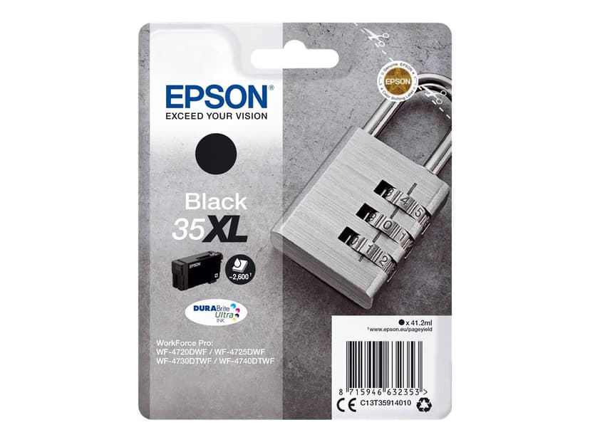 Epson Bläck Svart 35XL 41.2ml - WF-4730