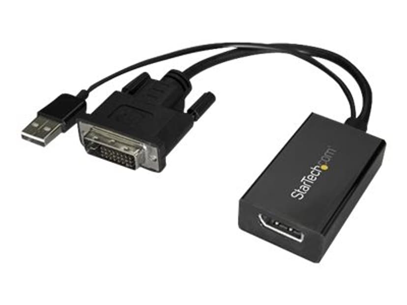 Startech DVI to DisplayPort Adapter 0.254m DVI-D DisplayPort Musta