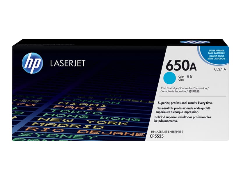 HP Toner Cyan 650A 15K - CE271A