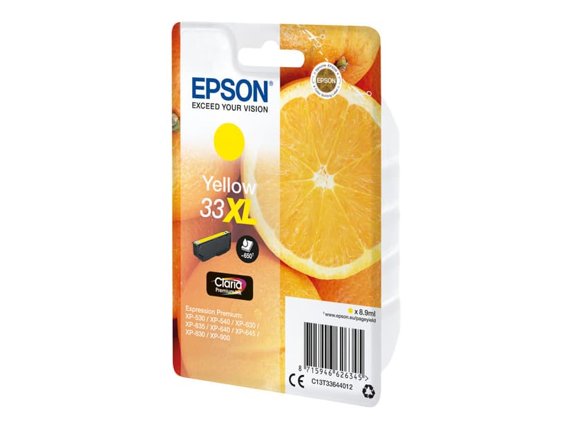 Epson Bläck Gul Claria Premium 33XL - XP-530