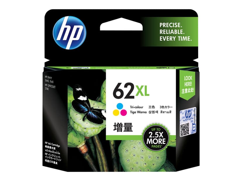 HP Muste Väri No.62XL #Köp