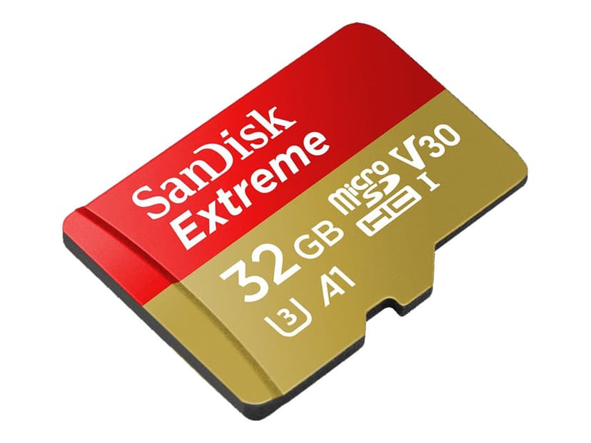 SanDisk Extreme 32GB microSDHC UHS-I minneskort