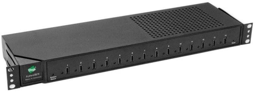 Digi Hubport 14 Port USB 2.0 Hub 19" - (Löytötuote luokka 1)