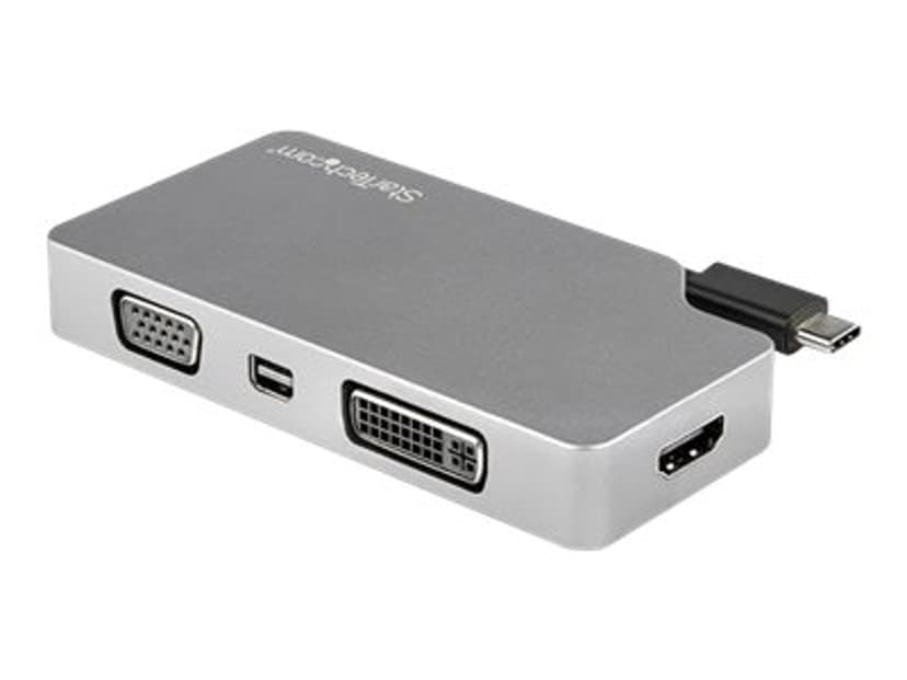 Startech USB-C To VGA/DVI/HDMI/Mini-DP Adapter Silver