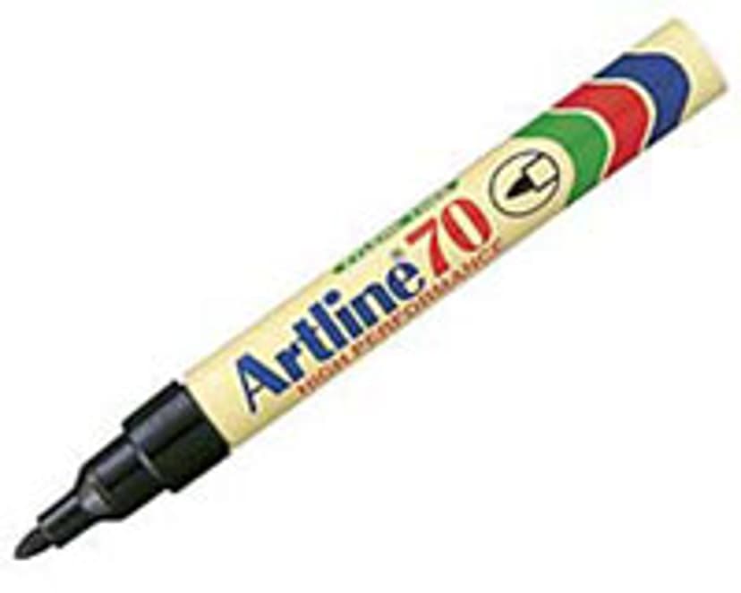 Artline Marker Pen 70 Black 12-Pack