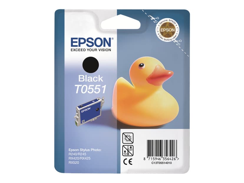 Epson Bläck Svart T0551 - RX420/425