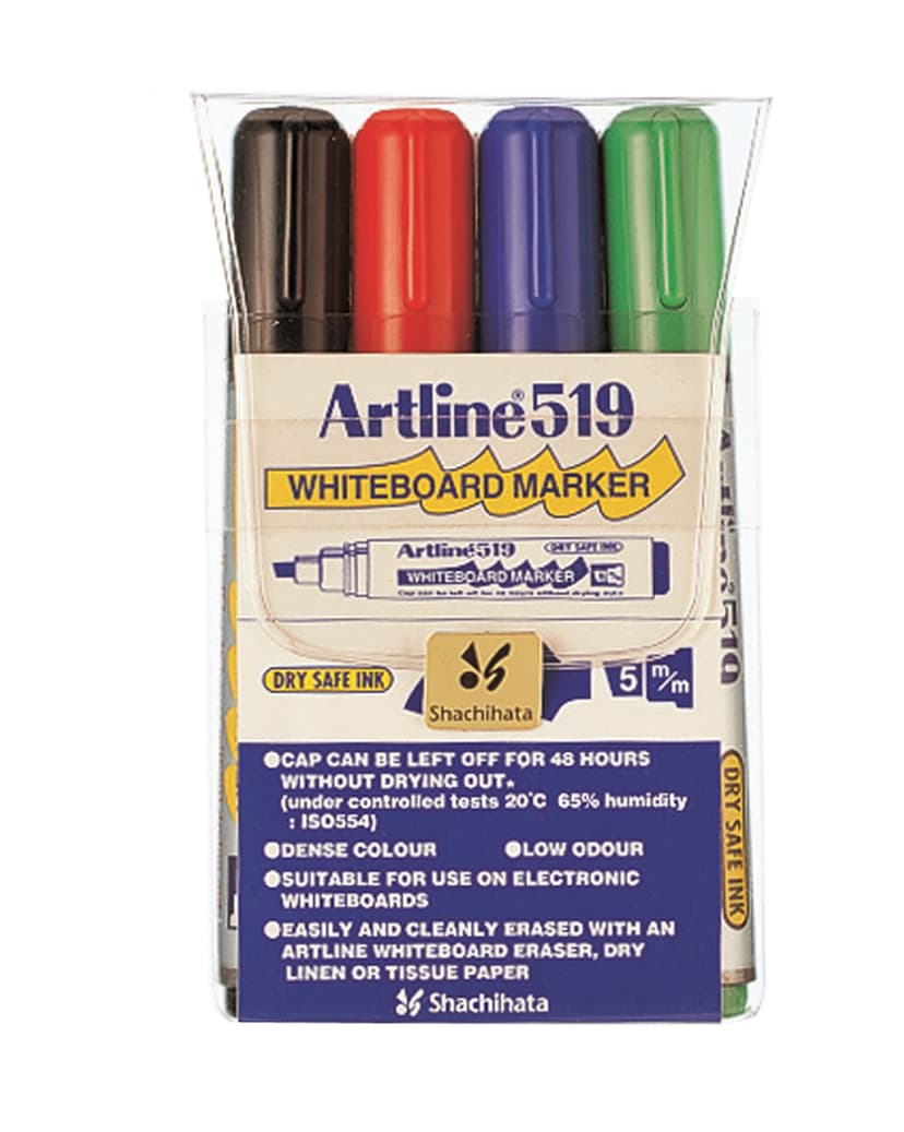 Artline Whiteboard Pen 519 4-Set