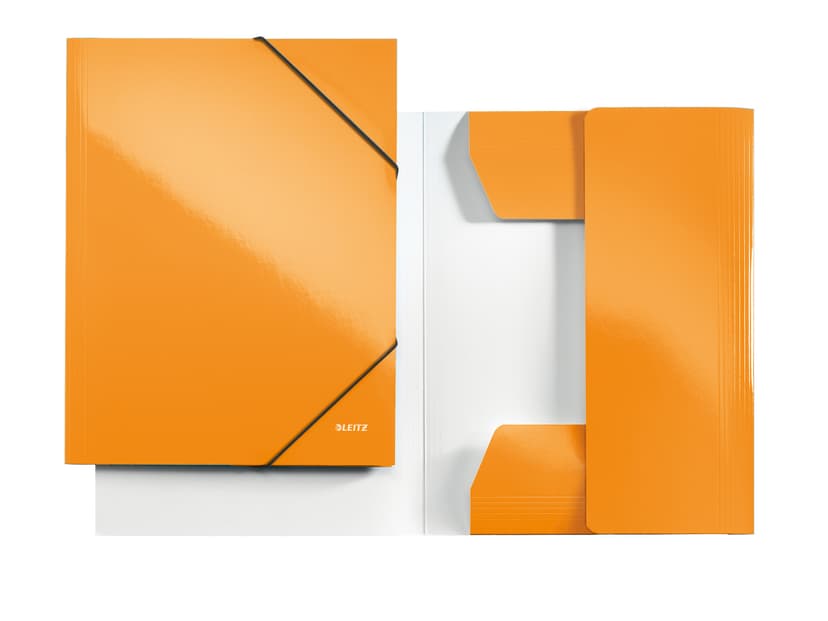 Leitz Snoddmapp A4 Wow 3-Klaff Orange 10-Pack