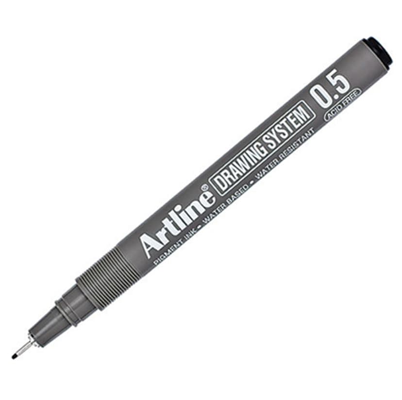 Artline Tusch Drawing Pen 0.5 12-Pack