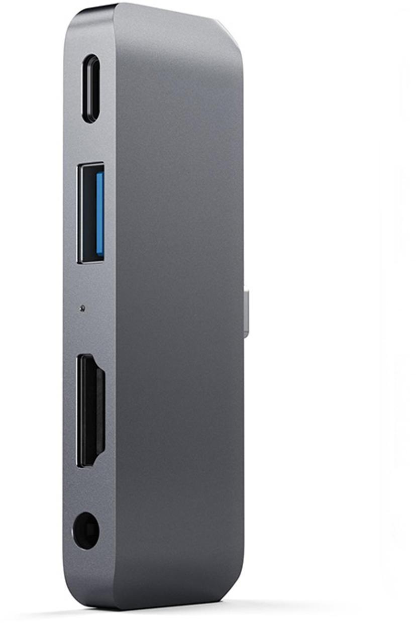 Satechi Aluminum Type-C Mobile Pro Hub Adapter USB 3.2 Gen 1 (3.1 Gen 1) Type-C