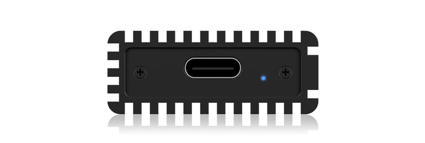 Raidsonic Icybox External Enclosure m.2 Nvme SSD USB-C Black USB 3.1 (Gen 2) Musta