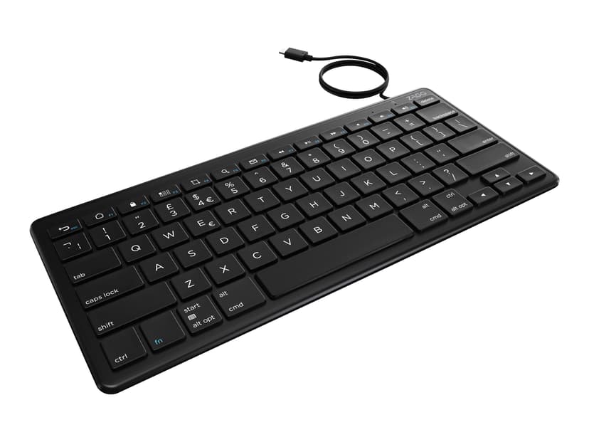 Zagg Universal Keyboard USB-C Wired Nordic Pohjoismaat